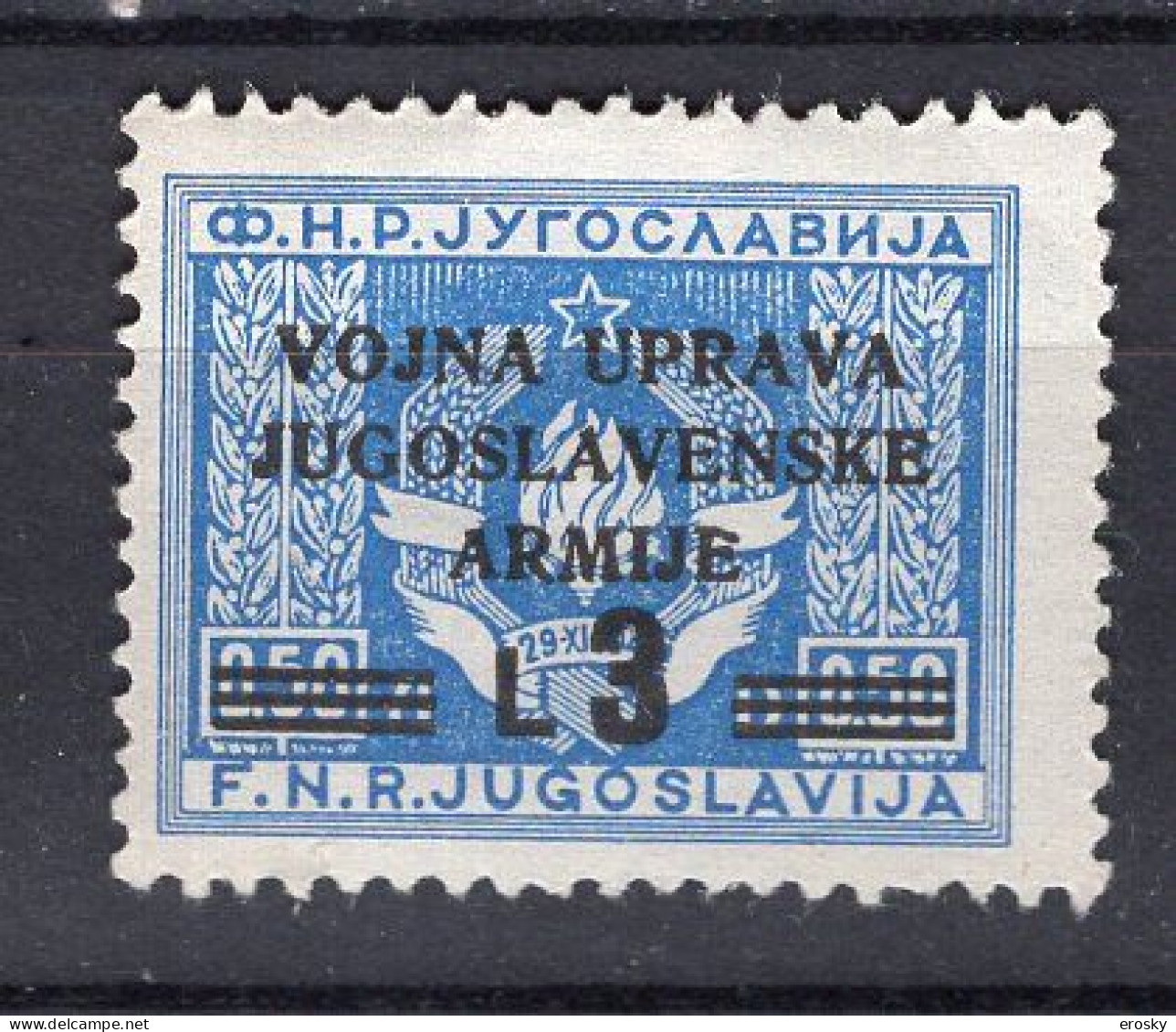 Z4307 - ISTRIA LITORALE SLOVENO SASSONE N°70 * - Ocu. Yugoslava: Litoral Esloveno
