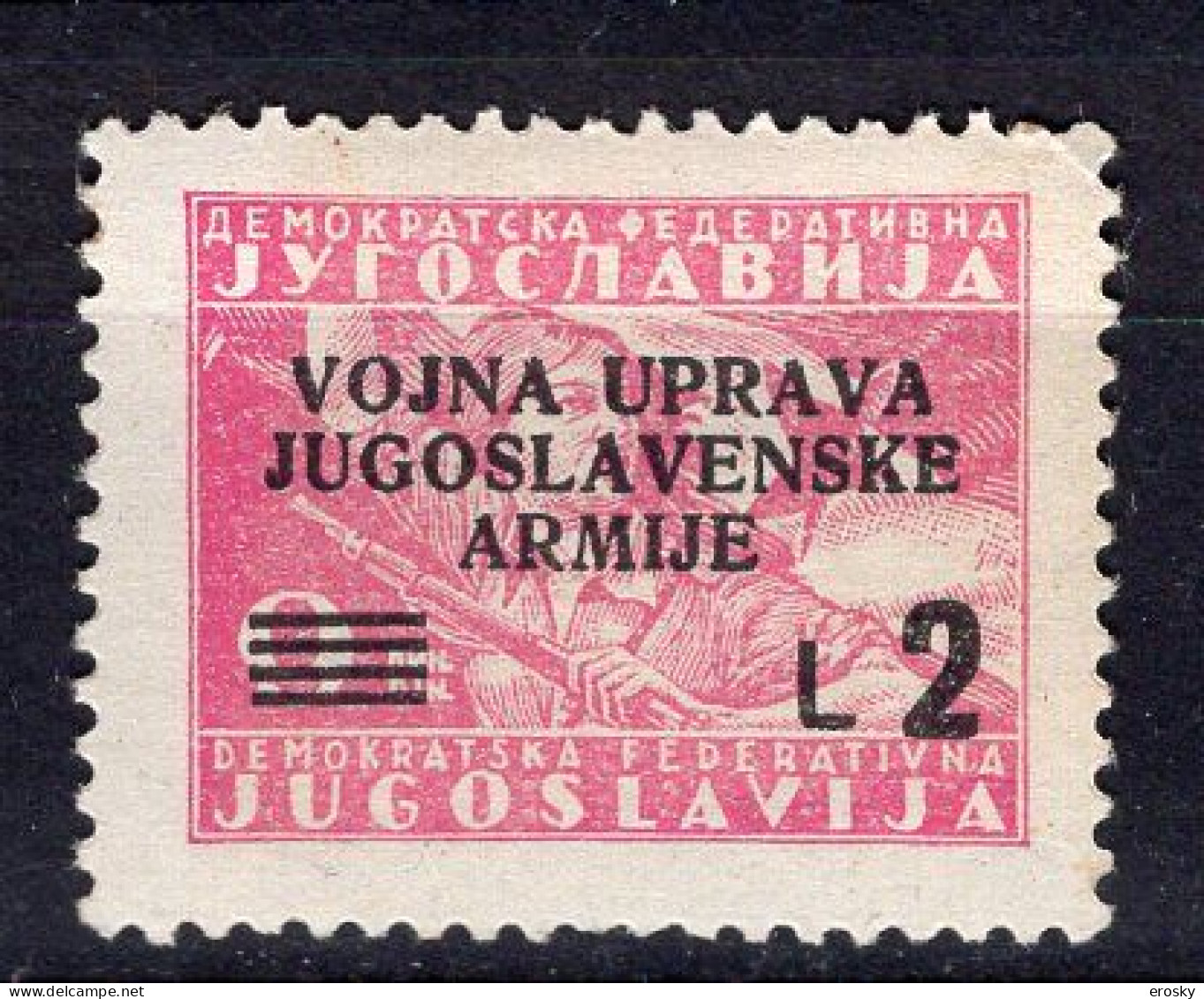 Z4306 - ISTRIA LITORALE SLOVENO SASSONE N°69 * - Jugoslawische Bes.: Slowenische Küste