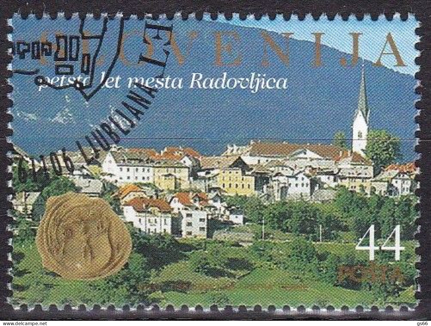 1995, Slowenien, Slovenia,  Mi. 119,  USED FIRST DAY,  500 Jahre Stadt Radovljica. - Eslovenia