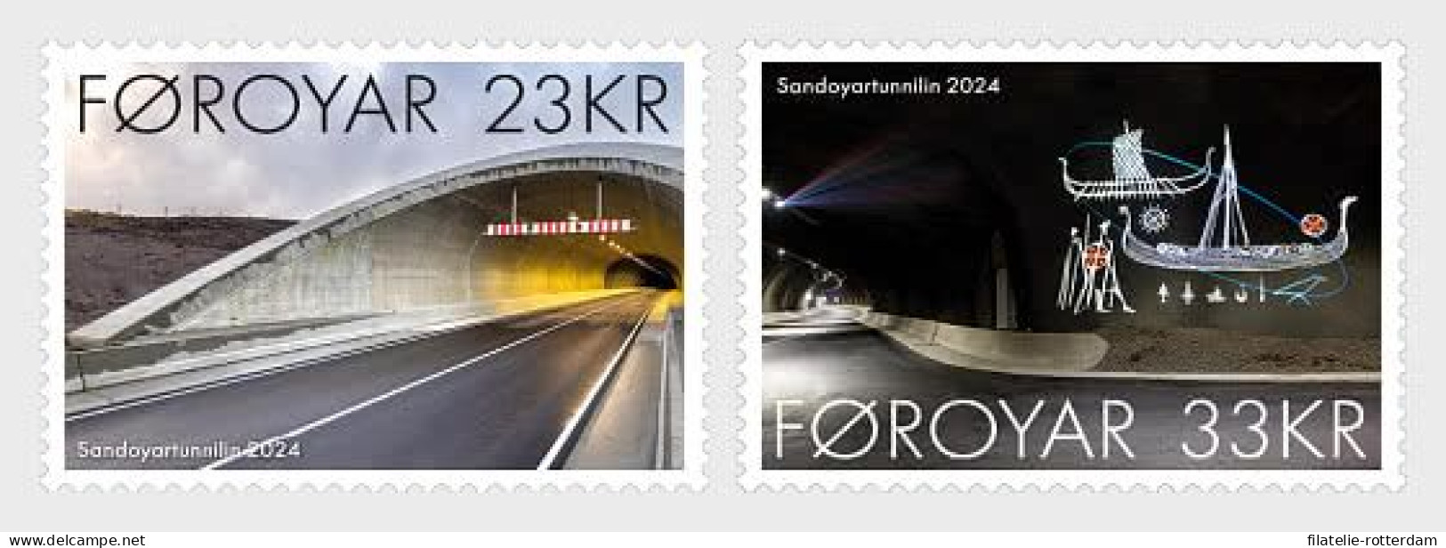 Faroes / Faeroër - Postfris / MNH - Complete Set Sandoy Tunnel 2024 - Féroé (Iles)