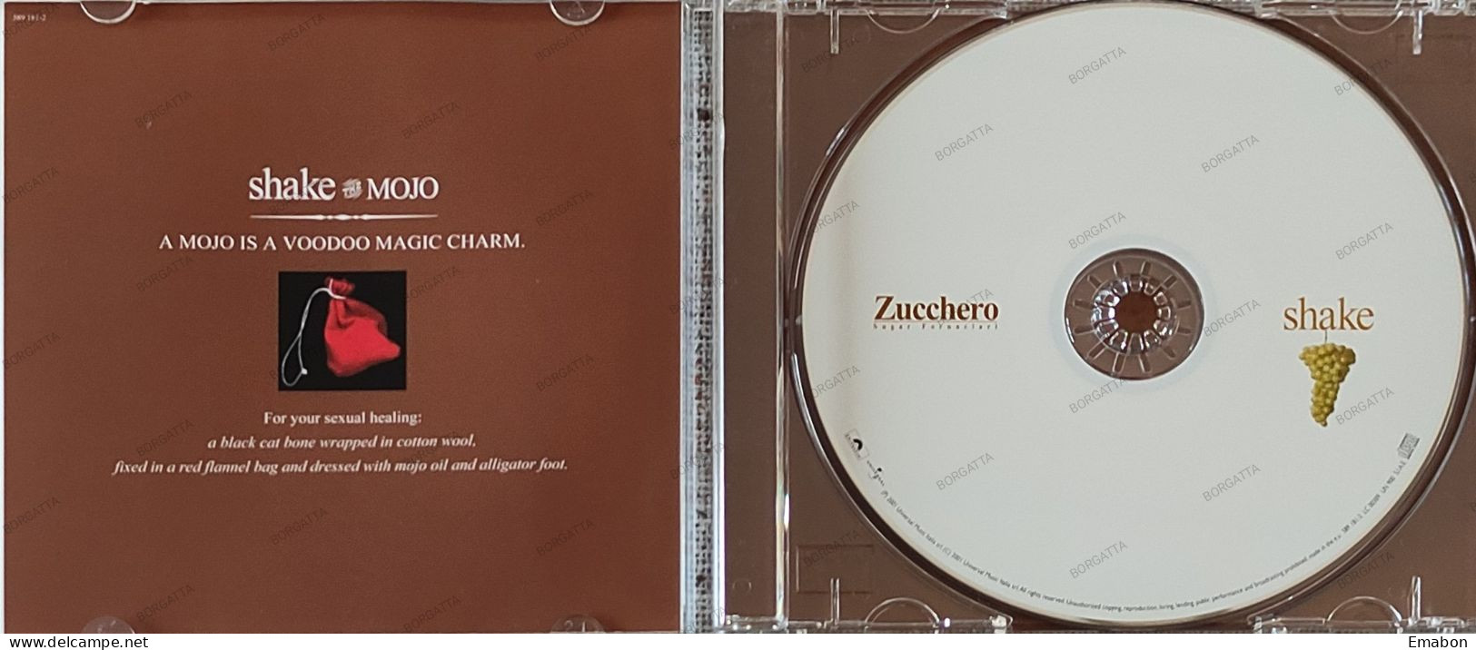 BORGATTA - ITALIANA - Cd  ZUCCHERO - SHAKE - POLYDOR 2001 -  USATO In Buono Stato - Otros - Canción Italiana