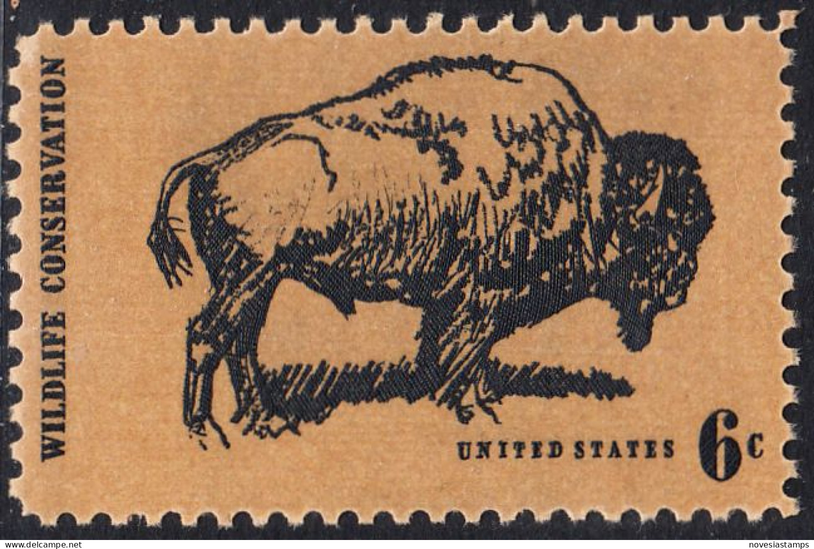 !a! USA Sc# 1392 MNH SINGLE (a3) - Wildlife Conservation: American Buffalo - Ongebruikt