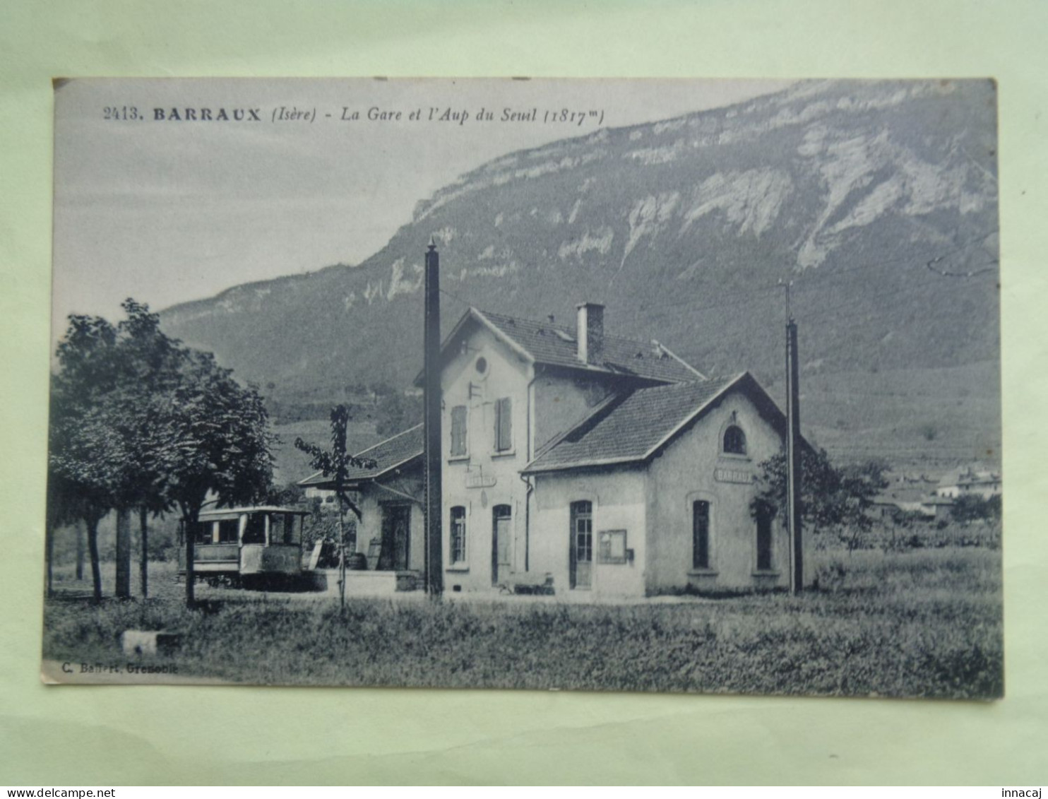 80-11-23           BARRAUX    La Gare Et L'Aup Du Seuil - Barraux