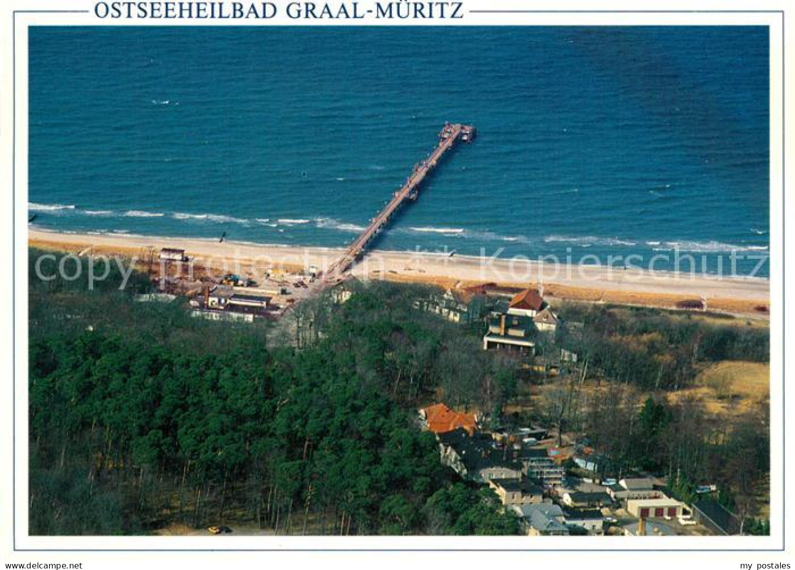 73540962 Graal-Mueritz Ostseebad Fliegeraufnahme Mit Seebruecke Graal-Mueritz Os - Graal-Müritz