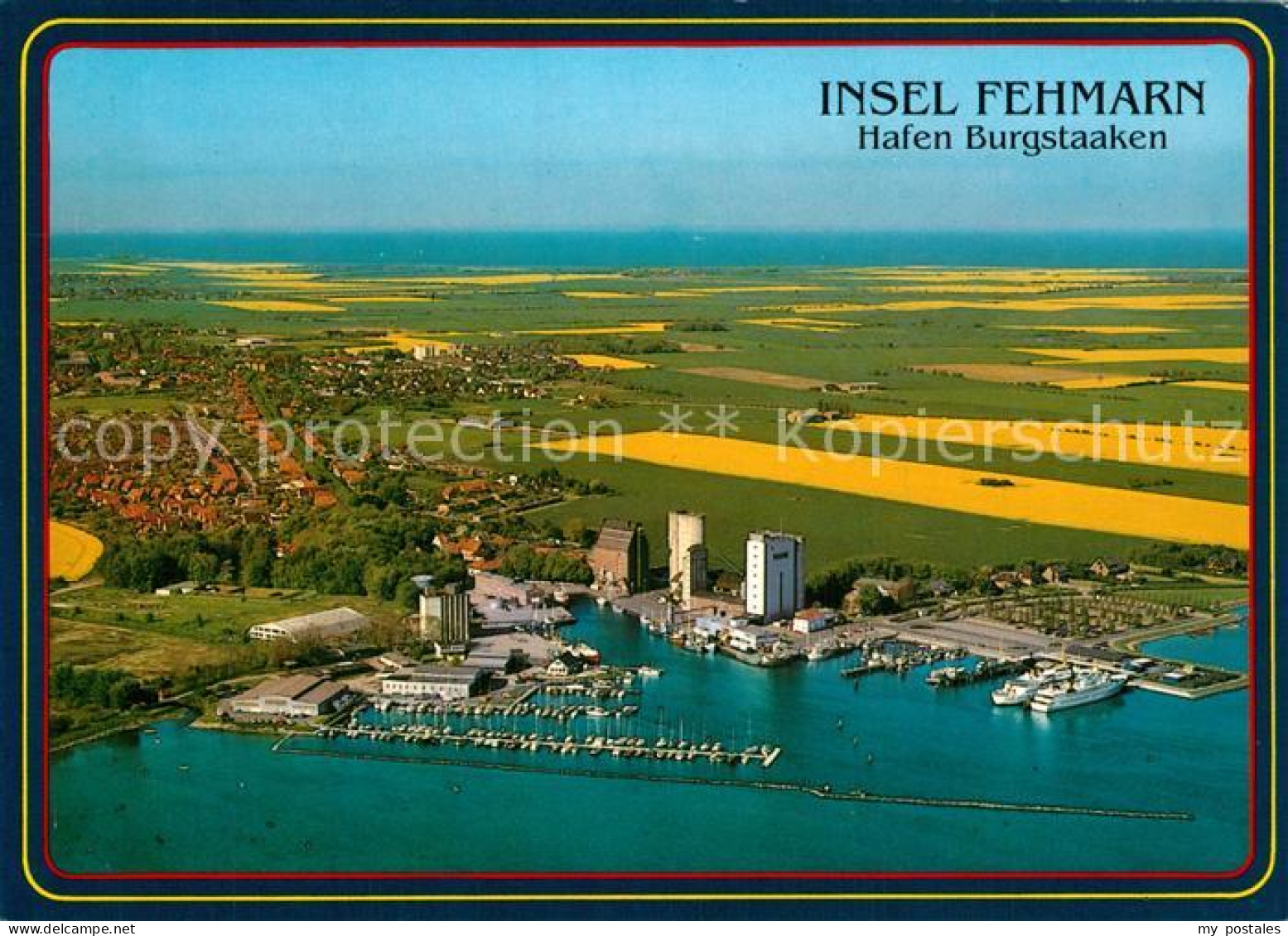 73540882 Insel Fehmarn Fliegeraufnahme Mit Hafen Burgstaaken Insel Fehmarn - Fehmarn