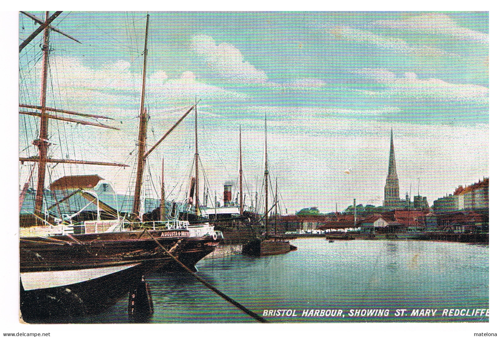 ROYAUME-UNI ANGLETERRE BRISTOL HARBOUR SHOWING ST. MARY REDCLIFFE CHURCH - Bristol