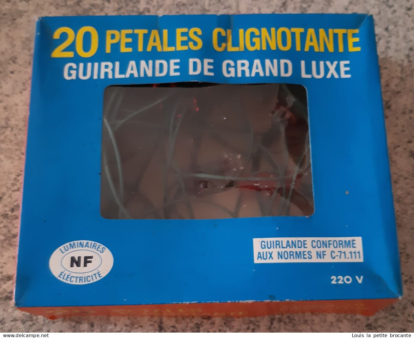 Guirlande électrique De Sapin De Noël, Clignotante, Vintage Années 70, 20 Lampes, Toutes Fonctionnent. - Schmuck Und Dekor