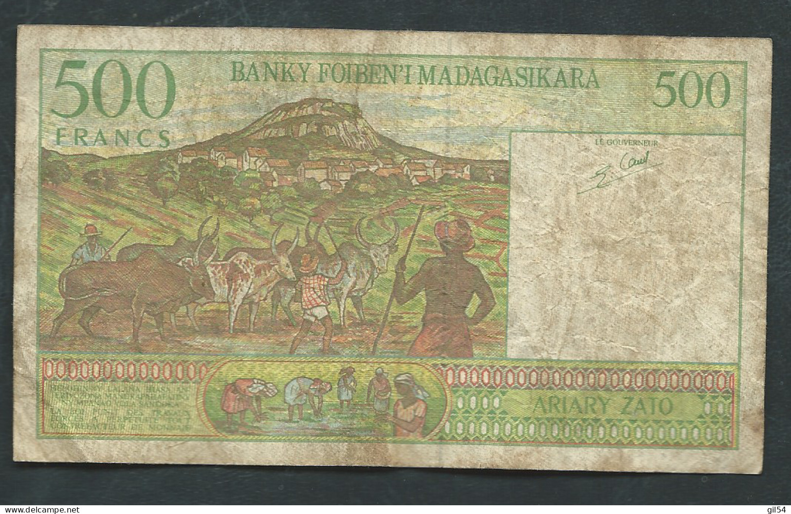 Billet MADAGASCAR 500 FRANCS ND (1994) B62476237- Laura 13015 - Madagaskar