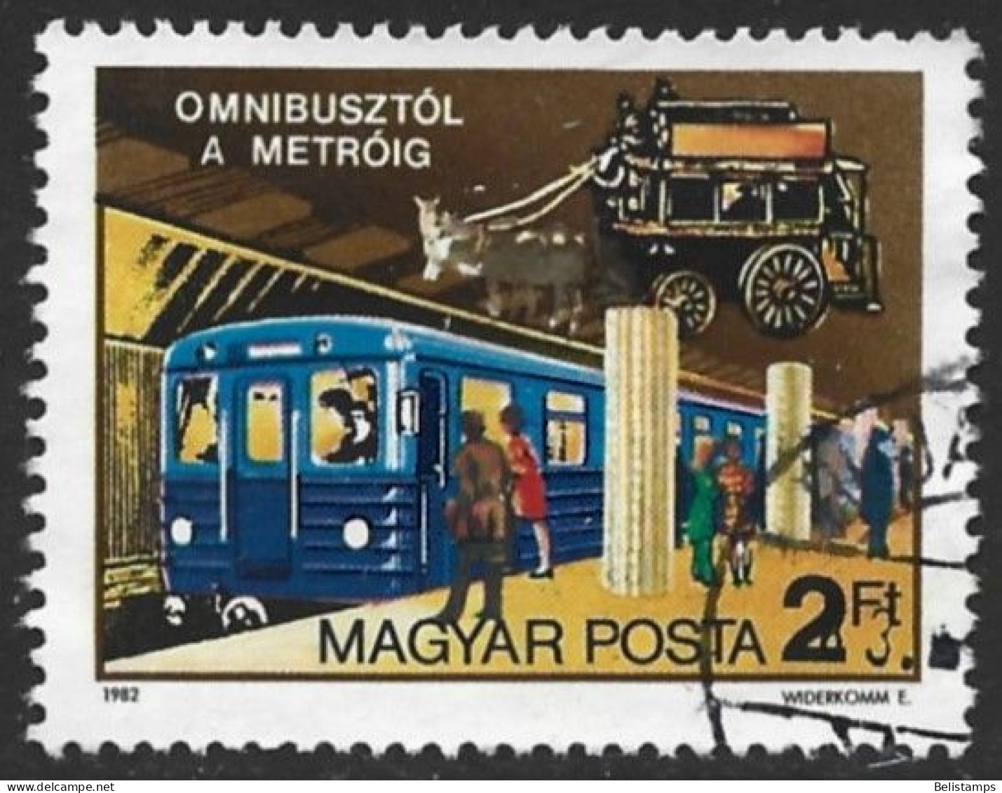 Hungary 1982. Scott #2758 (U) Public Transportation Sesquicentennial  *Complete Issue* - Oblitérés