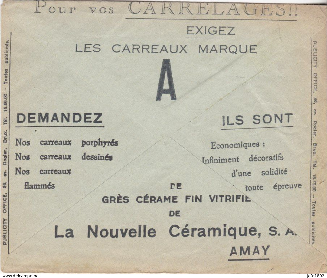 La Nouvelle Céramique - Carrelages - Porphyrés - Flammés - Décoratifs - Cartoline 1934-1951