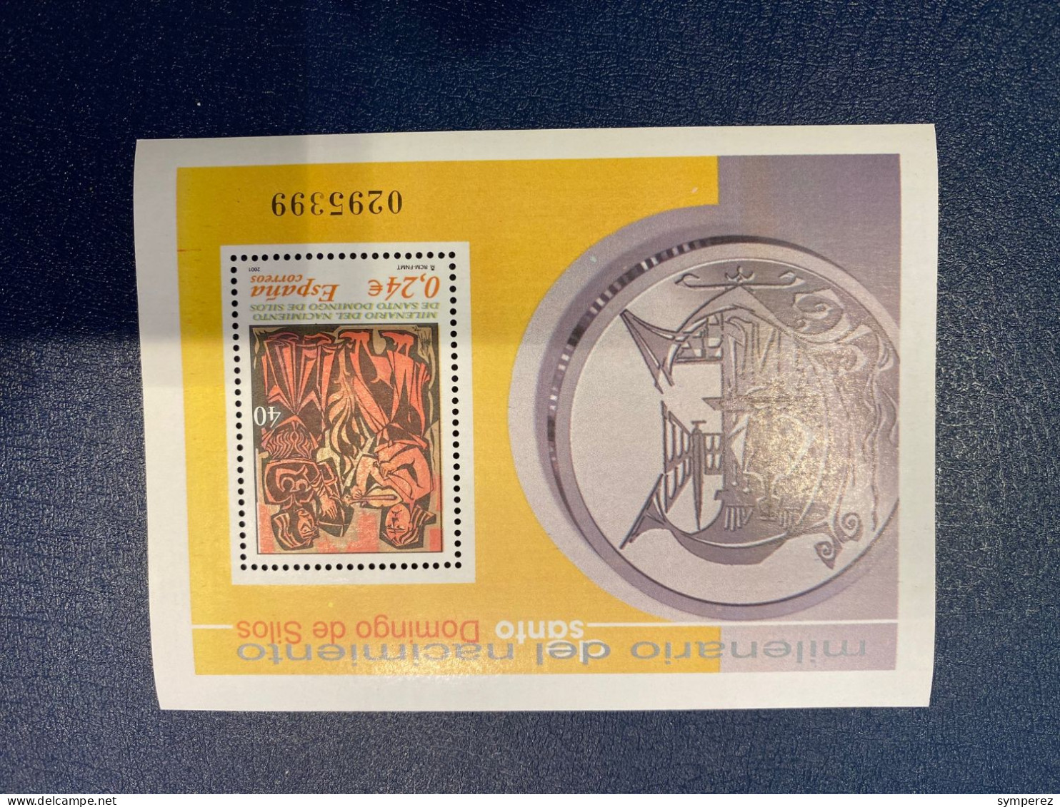 H.B. ESPAÑA 2001-MILENARIO SANTO DOMINGO DE SILOS,3819 - Feuillets Souvenir