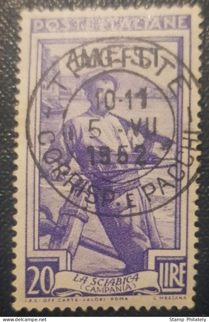Italy Trieste 20L Used Postmark Stamp 1952 - Afgestempeld