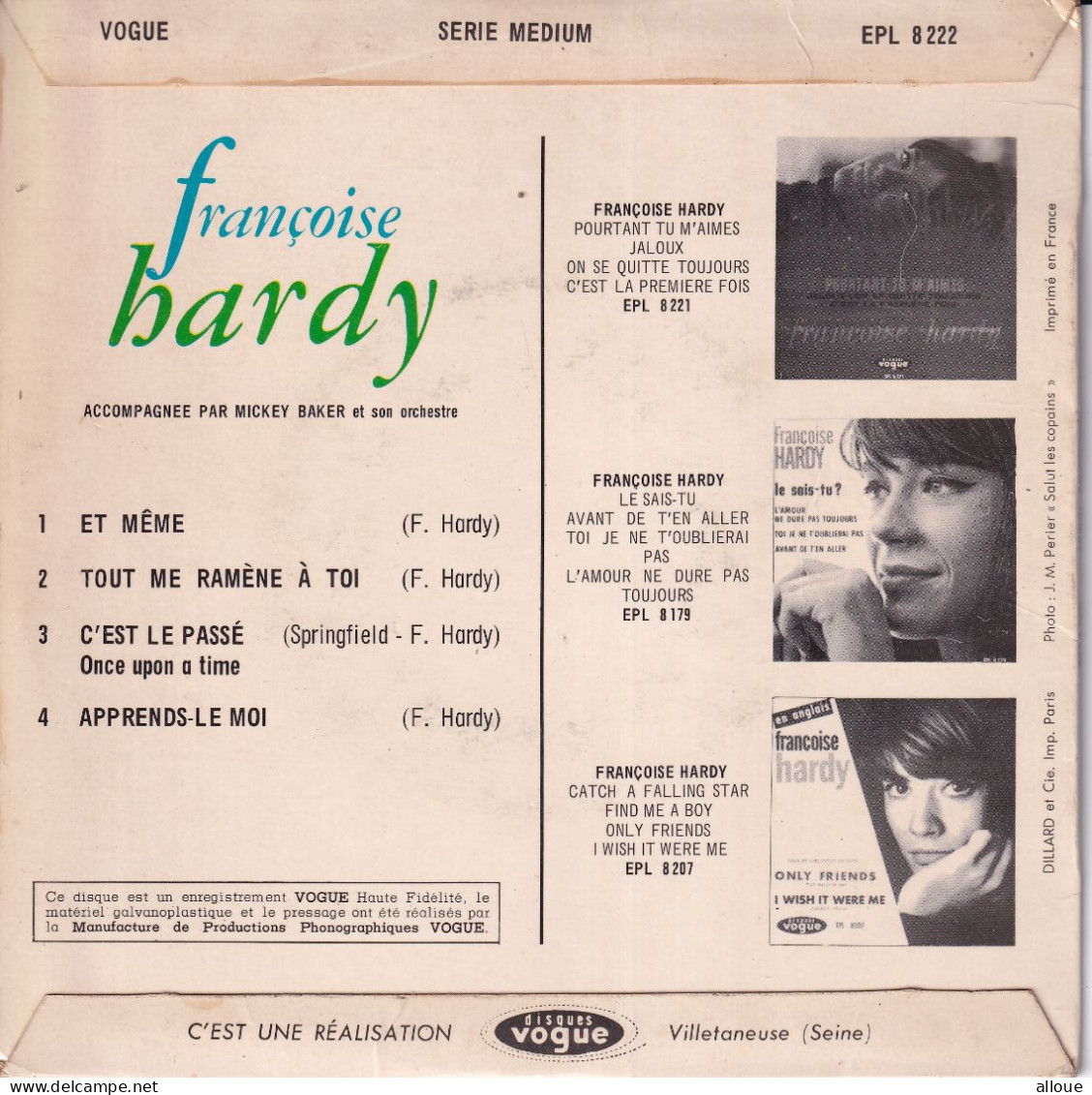 FRANCOISE HARDY - FR EP - ET MEME + 3 - Andere - Franstalig