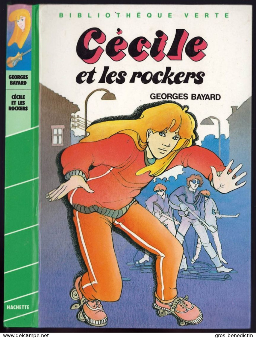 Hachette - Bibliothèque Verte - Georges Bayard - Série Cécile - "Cécile Et Les Rockers" - 1984 - #Ben&Cécile - Bibliothèque Verte