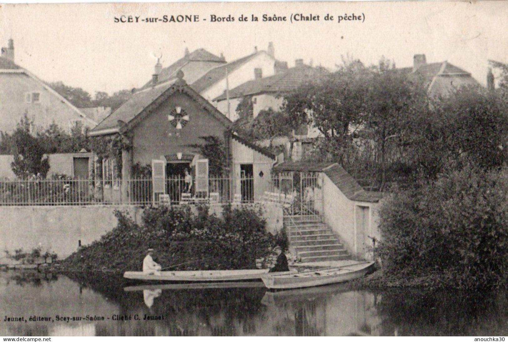 70 CPA  SCEY SUR SAONE BORDS DE LA SAONE CHALET DE PÊCHE - Scey-sur-Saône-et-Saint-Albin