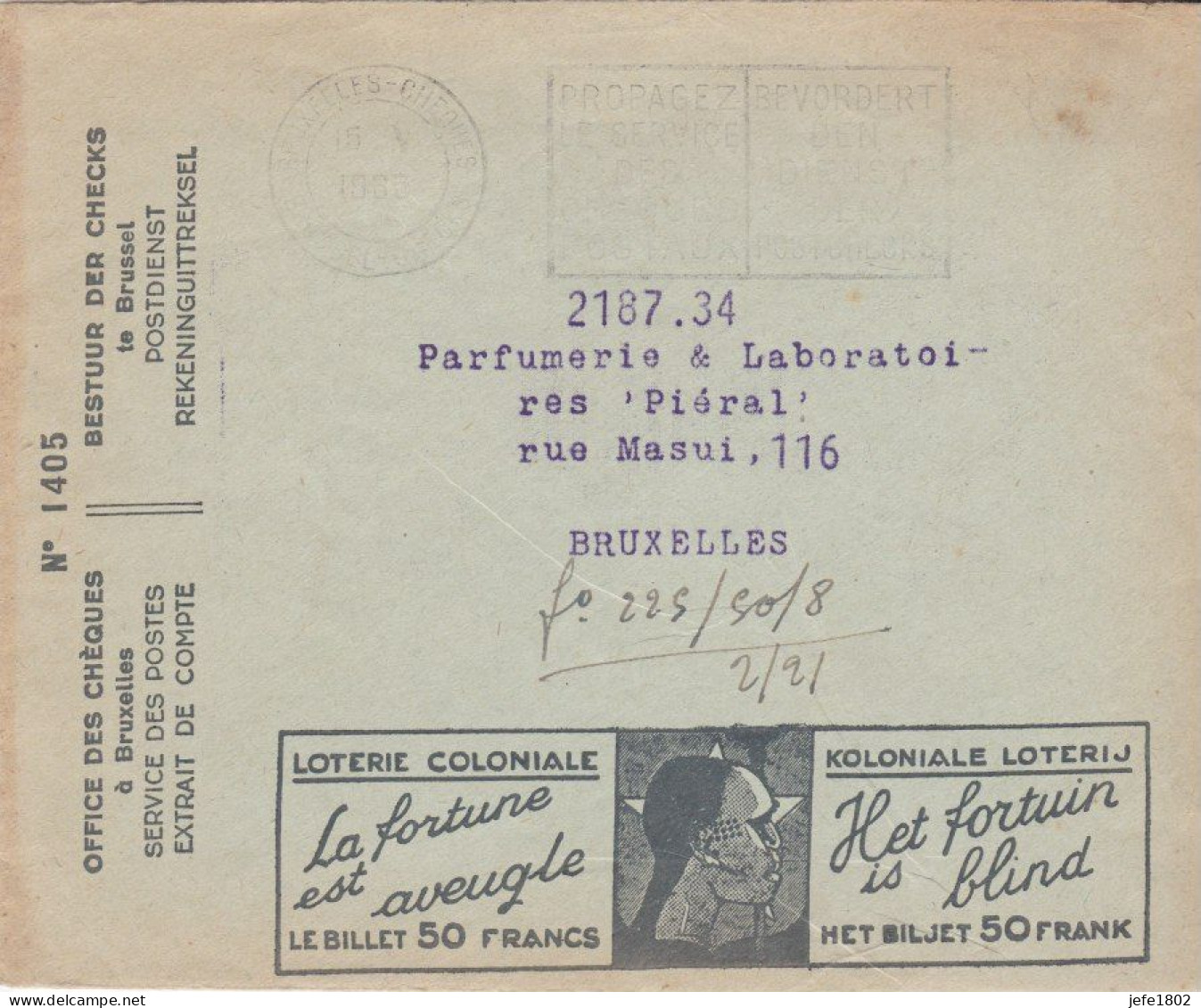 Loterie Coloniale - Koloniale Loterij / Impermite Protège Des MITES - Postcards 1934-1951