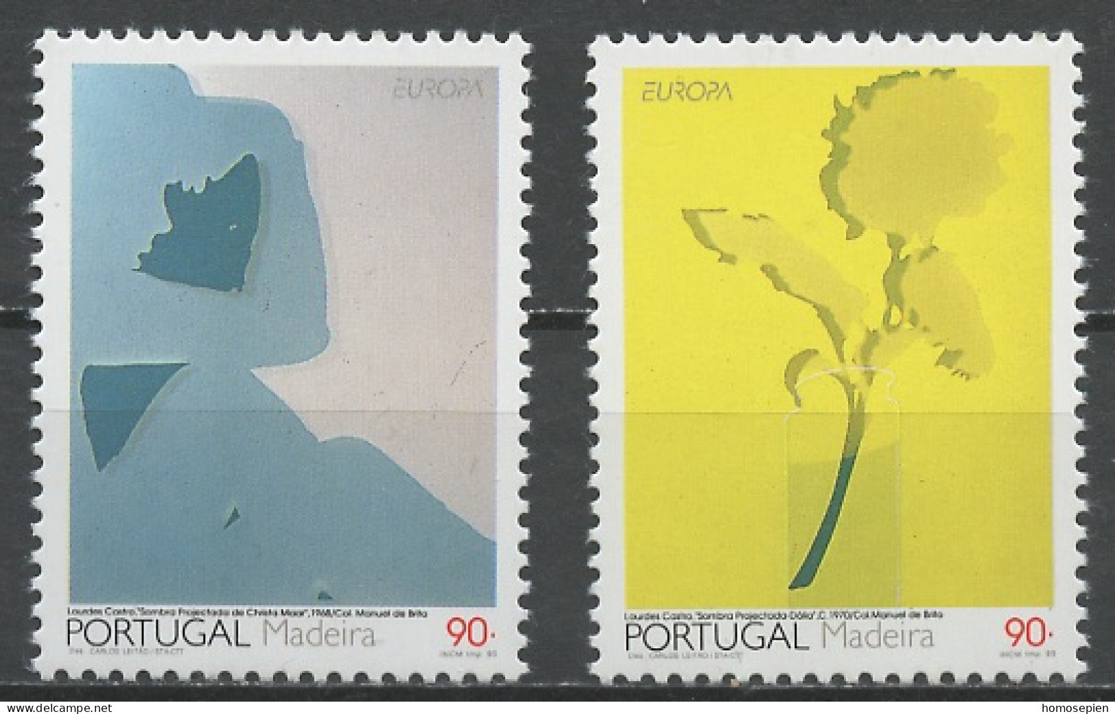 Madère - Madeira - Portugal 1993 Y&T N°169 à 170 - Michel N°162 à 163 *** - EUROPA - Madère