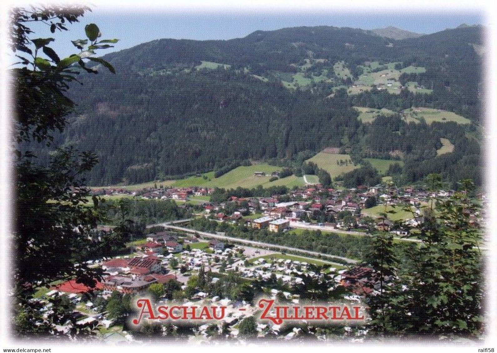 1 AK Österreich / Tirol * Blick Auf Aschau Im Zillertal - Luftbildaufname * - Zillertal