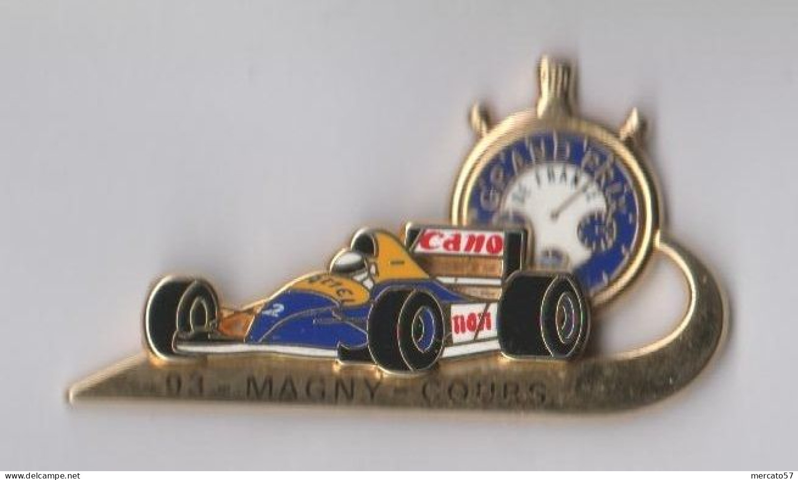 Pin's Formule 1  Grand Prix De FRANCE MAGNY-COURS 1993 En Zamak Double Moule 095/300 Ex Signé LB CREATIONS PARIS. - F1