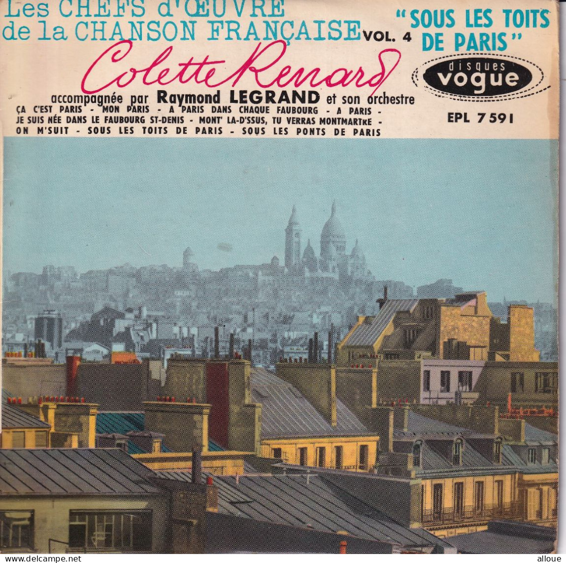 COLETTE RENARD - FR EP - SOUS LES TOITS DE PARIS VOL 4 - Andere - Franstalig