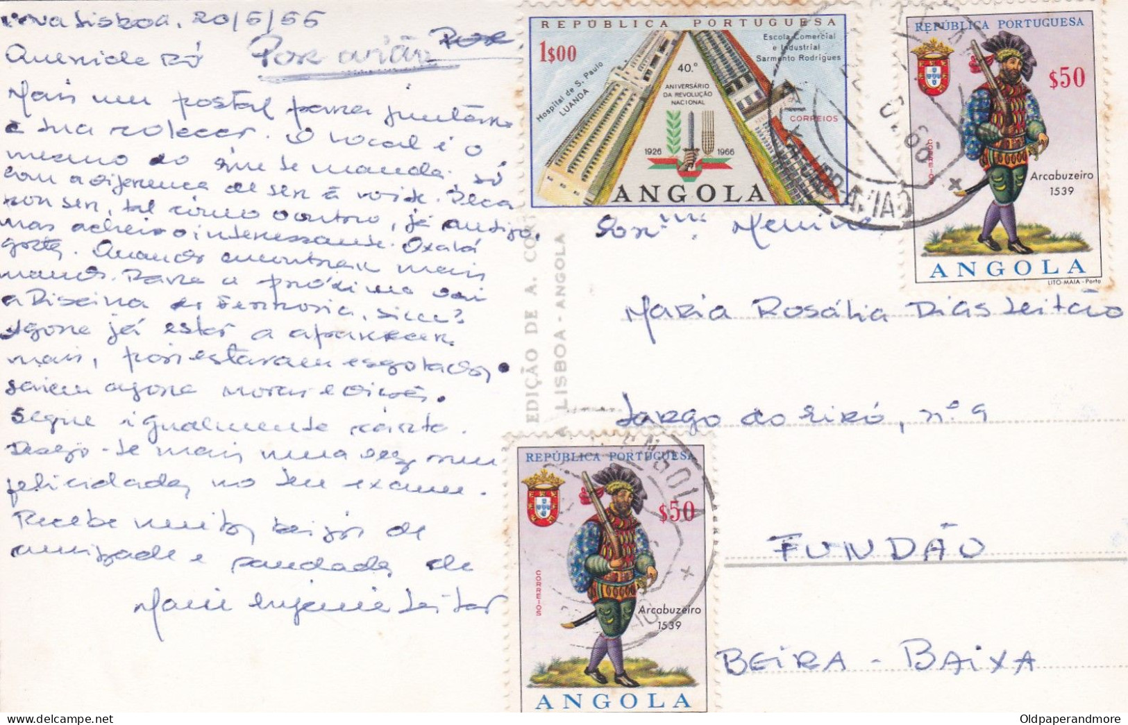 POSTCARD AFRICA - ANGOLA - NOVA LISBOA - ( HUAMBO ) OLD PORTUGUESE COLONY - ANGOLA STAMPS - Angola