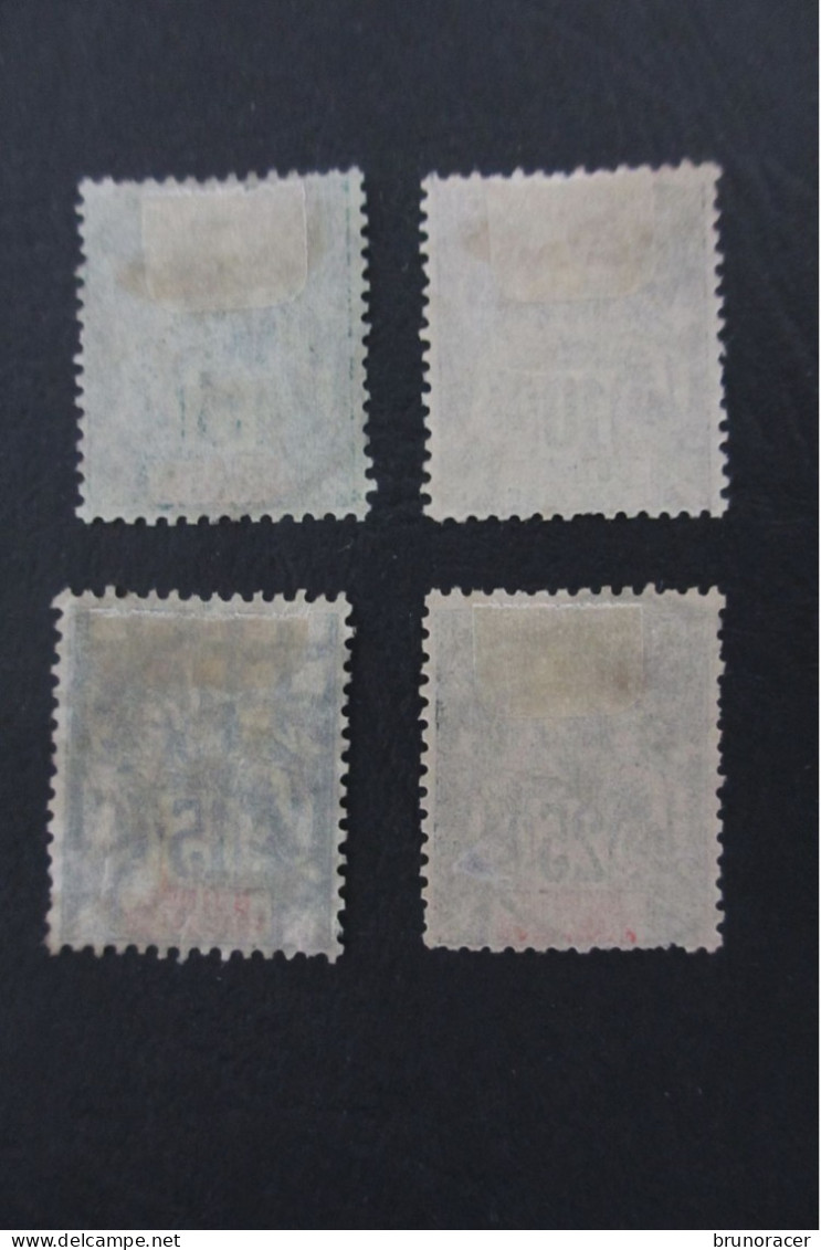 COLONIES GUINEE TYPE GROUPE N°4 à 6 + N°8 Oblit. TB COTE 36 EUROS VOIR SCANS - Used Stamps