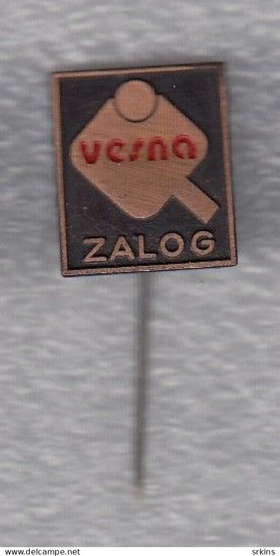 Pin Badge Anstecknadel Vesna Zalog Slovenia Yugoslavia Table Tennis Club Tischtennis Tennis De Table - Tischtennis