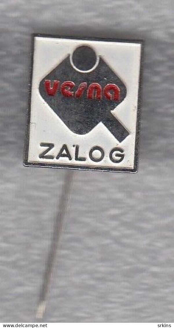 Pin Badge Anstecknadel Vesna Zalog Slovenia Yugoslavia Table Tennis Club Tischtennis Tennis De Table - Tenis De Mesa