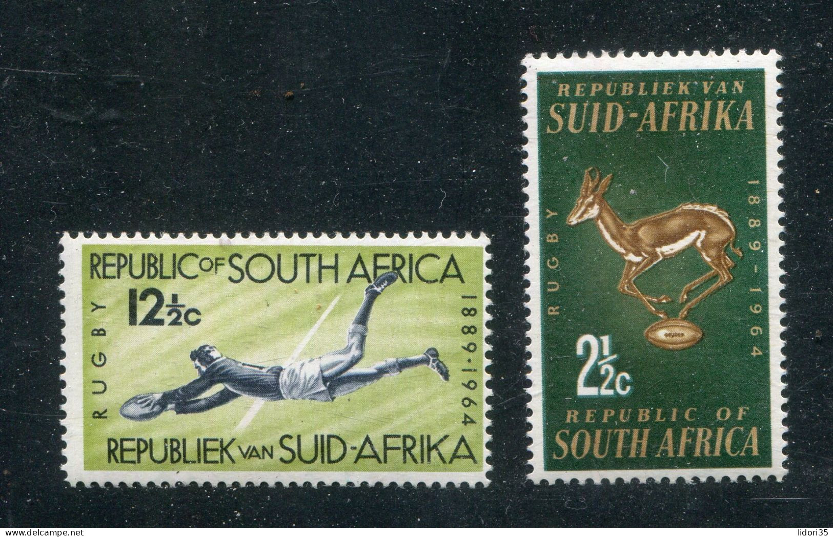 "SUEDAFRIKA" 1964, Mi. 339/340 "Rugby" ** (L0007) - Rugby