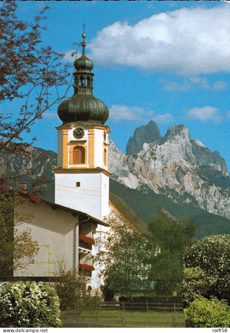 1 AK Österreich / Tirol * Tannheim Mit Der Pfarrkirche Zum Hl. Nikolaus - Sie Ist Die Zweitgrößte Dorfkirche In Tirol * - Tannheim
