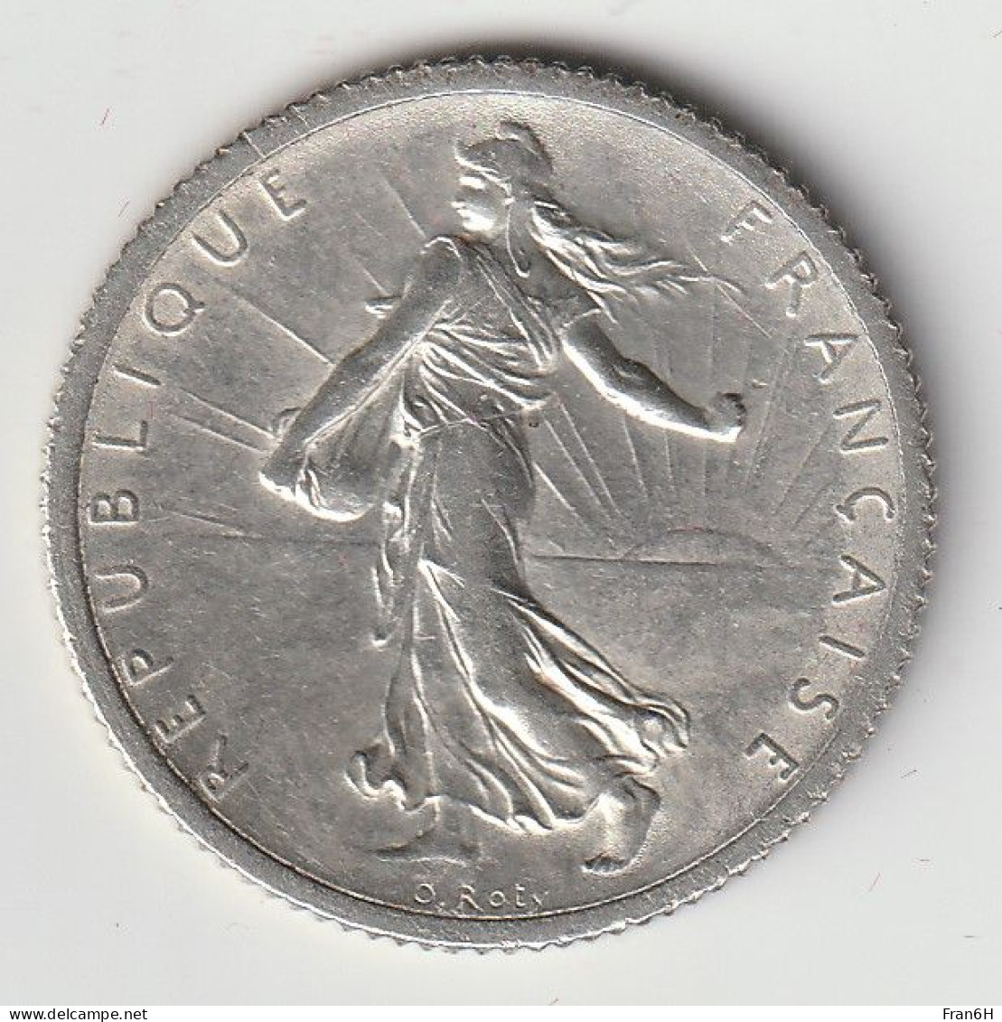 Semeuse 1 Franc Argent 1917 - Silver - - 1 Franc