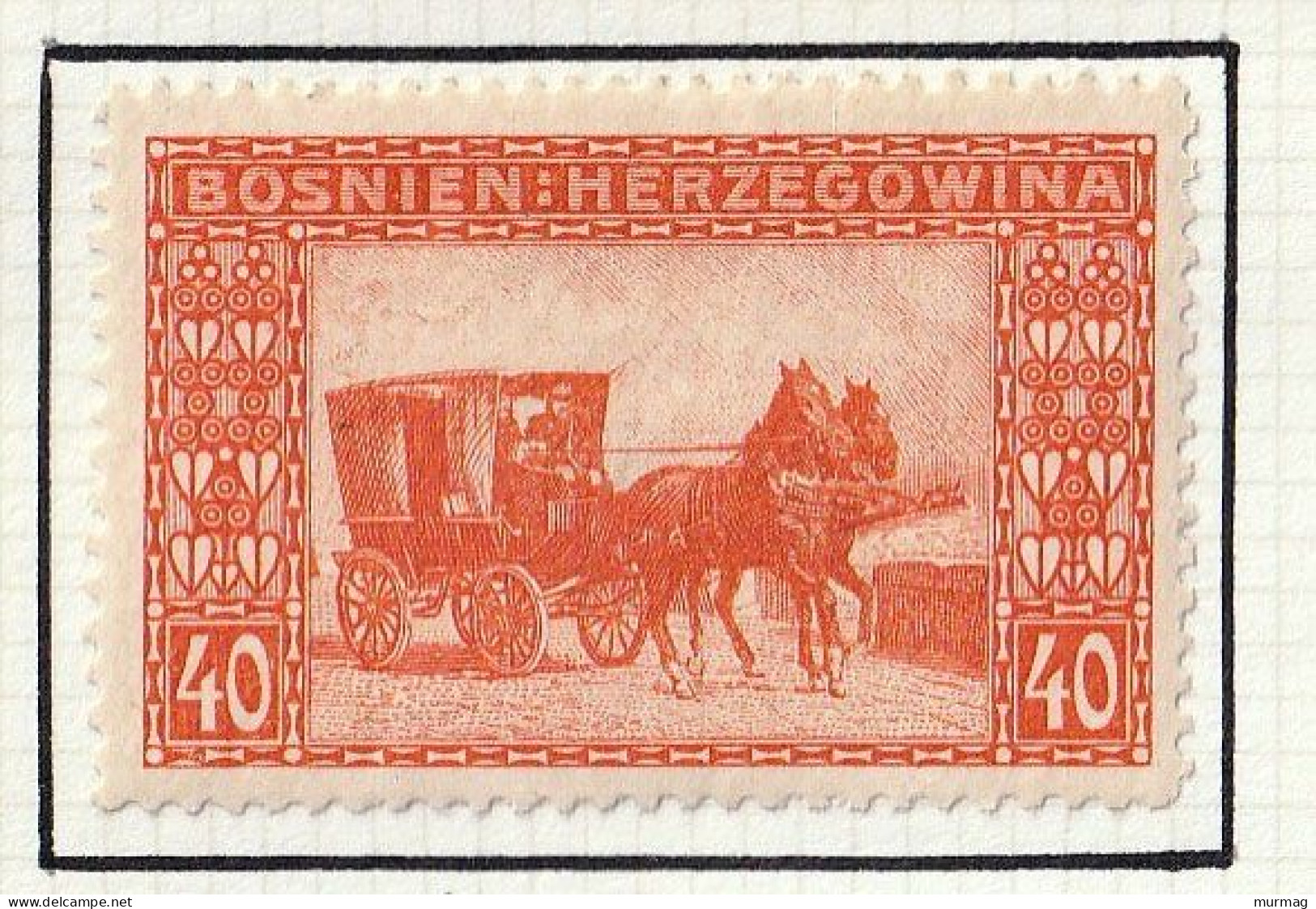 BOSNIE-HERZEGOVINE - Malle-poste - Y&T N° 39 - 1906 - MH - Bosnie-Herzegovine