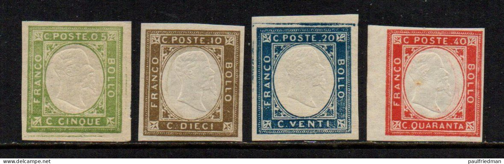 Province Napoletane 1861 - Serietta 4 Valori - Nuovi Gomma Integra - MNH** - Naples