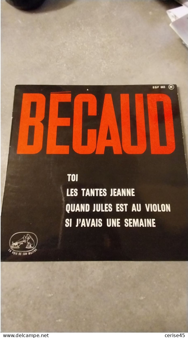 45 TOURS GILBERT BECAUD...   TOI - Andere - Franstalig