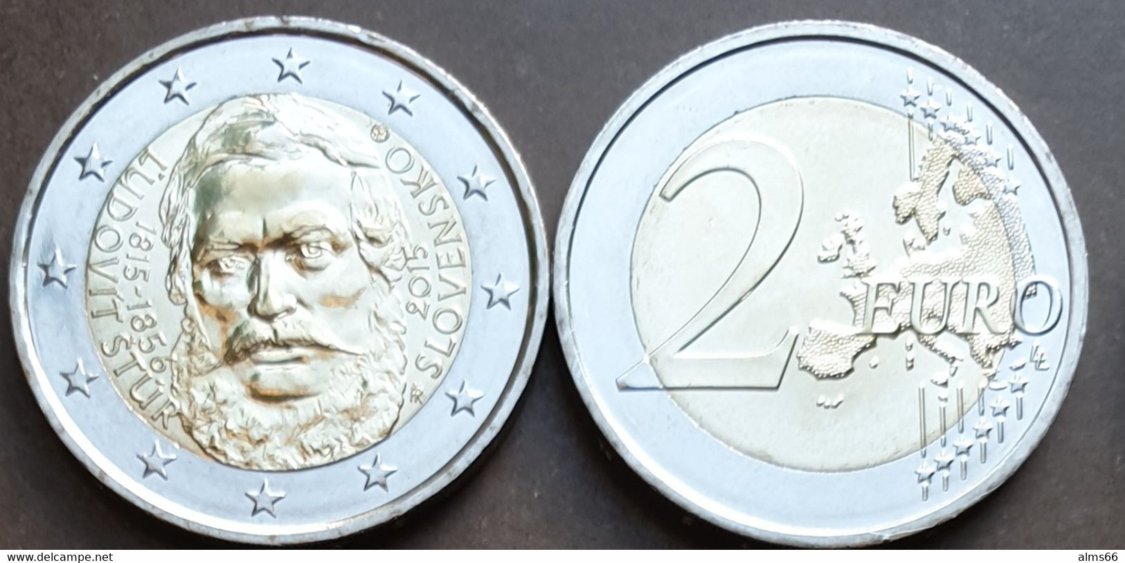 Slovakia 2 Euro 2015 UNC < Ľudovít Štúr > - Slovaquie