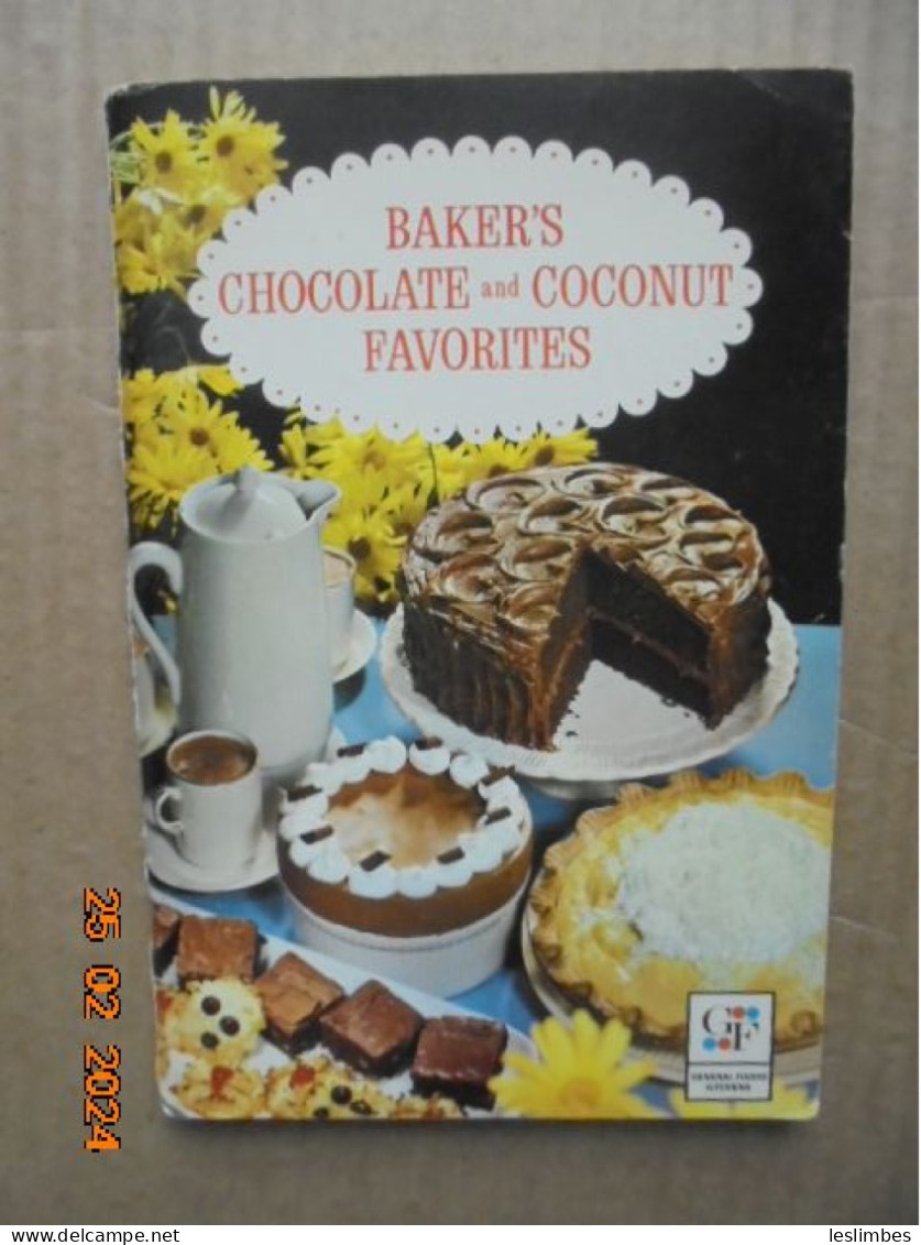 Baker's Chocolate And Coconut Favorites - General Foods Kitchens 1965 - Noord-Amerikaans