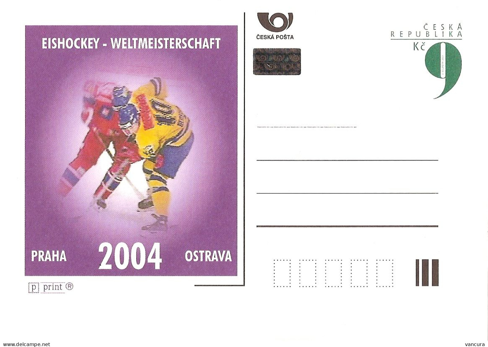 CDV B 468 Czech Republic  World Hockey Championship 2004 - Hockey (su Ghiaccio)