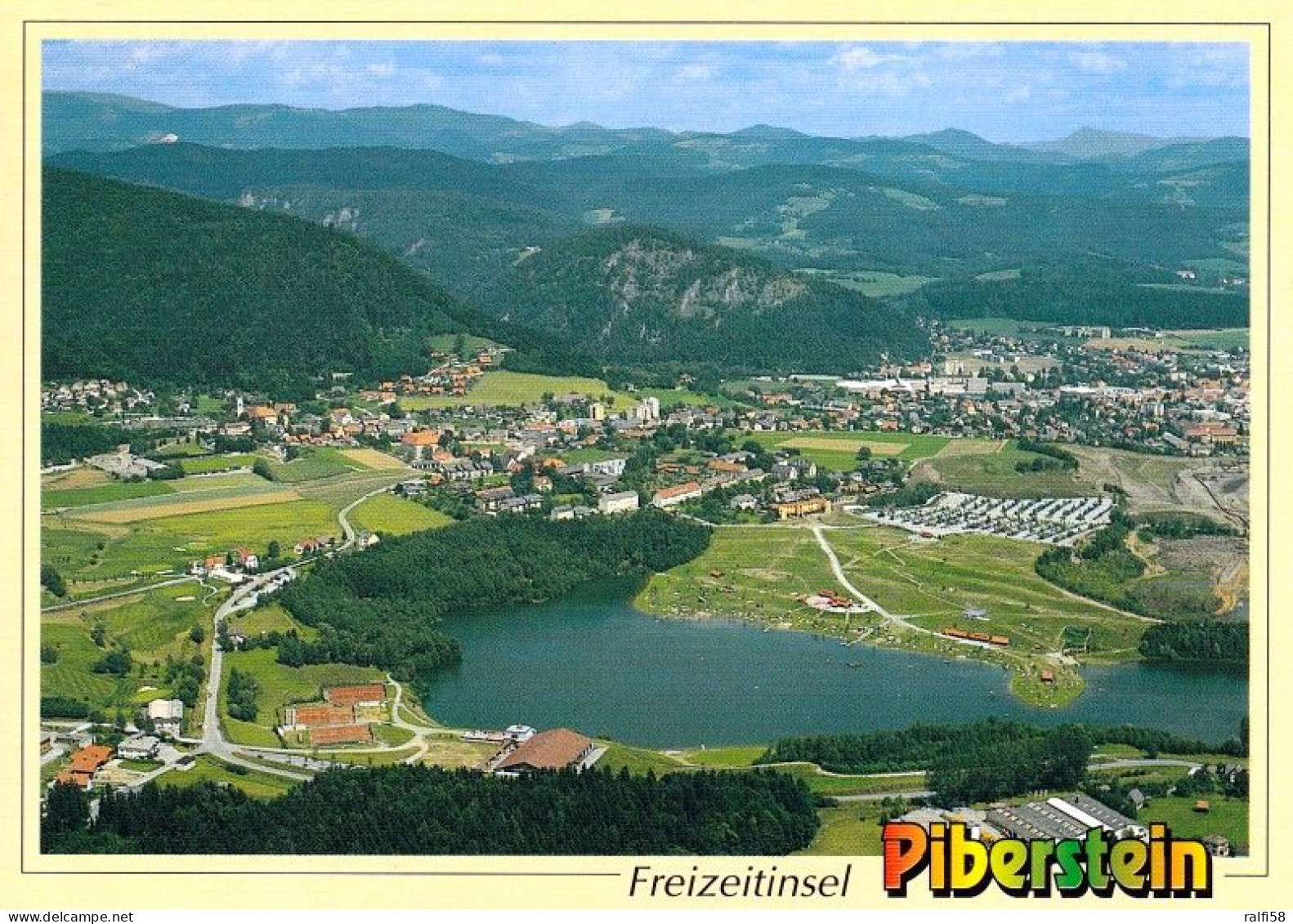 1 AK Österreich / Steiermark * Maria Lankowitz Mit Blick Auf Die Freizeitinsel Piberstein - Luftbildaufnahme * - Maria Lankowitz