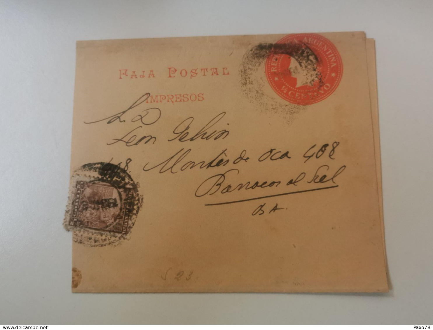 Faja Postal, Argentina, Buenos Aires - Entiers Postaux