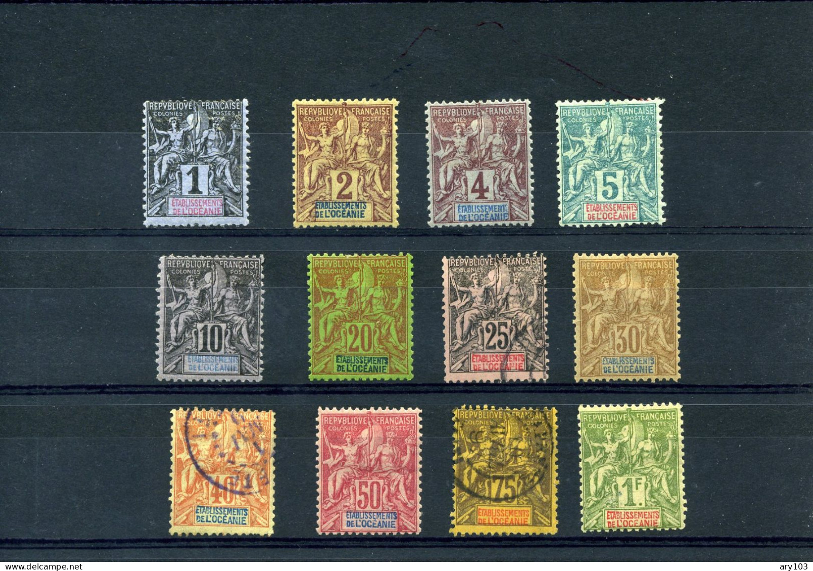Océanie -  Etablissement  De -  (1892 )  Série N°1/13 - Used Stamps