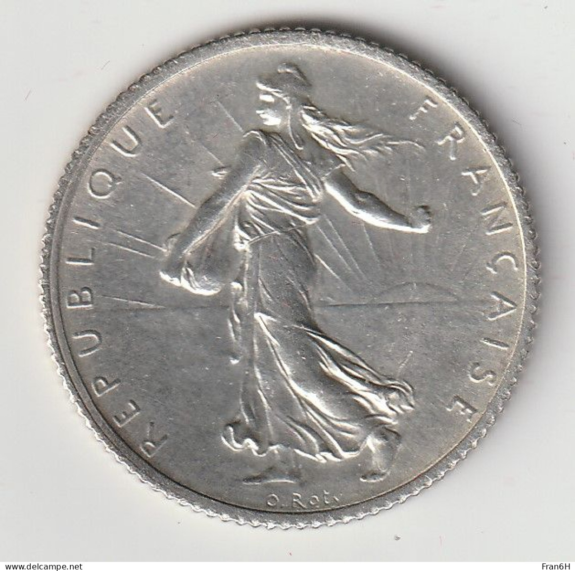 Semeuse 1 Franc Argent 1920 - Silver - - 1 Franc