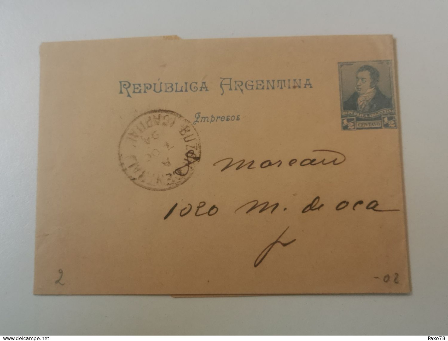 Faja Postal, Argentina, 1/2 Centavo - Entiers Postaux