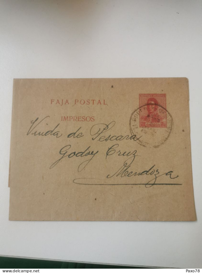 Faja Postal, Argentina, 1/2 Centavo - Entiers Postaux
