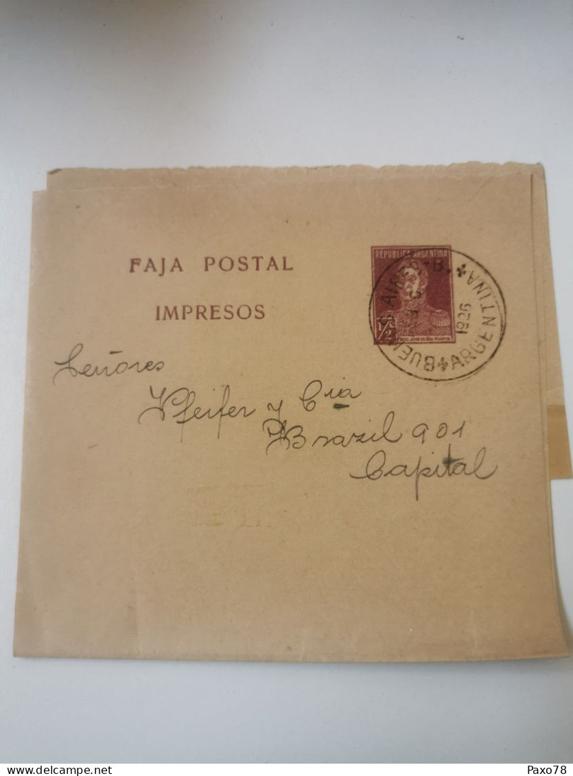 Faja Postal, Argentina, 1/2 Centavo - Entiers Postaux