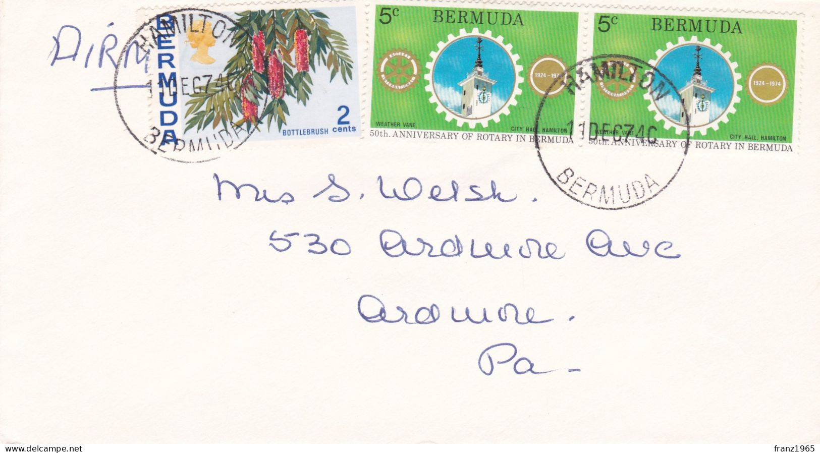 Bermuda - Hamilton - 1974 - Bermudes