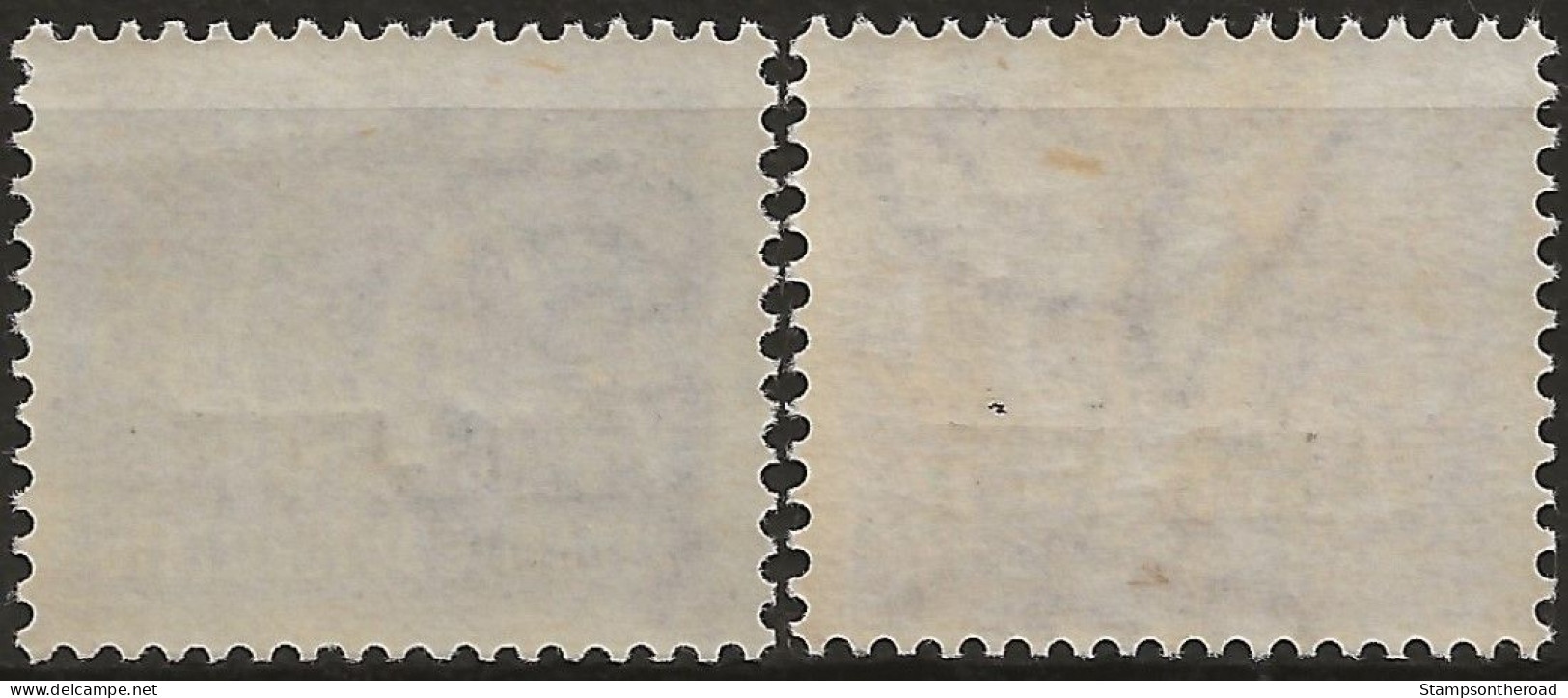 TZARA4-5N - 1949/52 Trieste Zona A, Sass. Nr. 4/5, Recapito Autorizzato, Serie Di 2 Francobolli Senza Linguella **/ - Autres & Non Classés