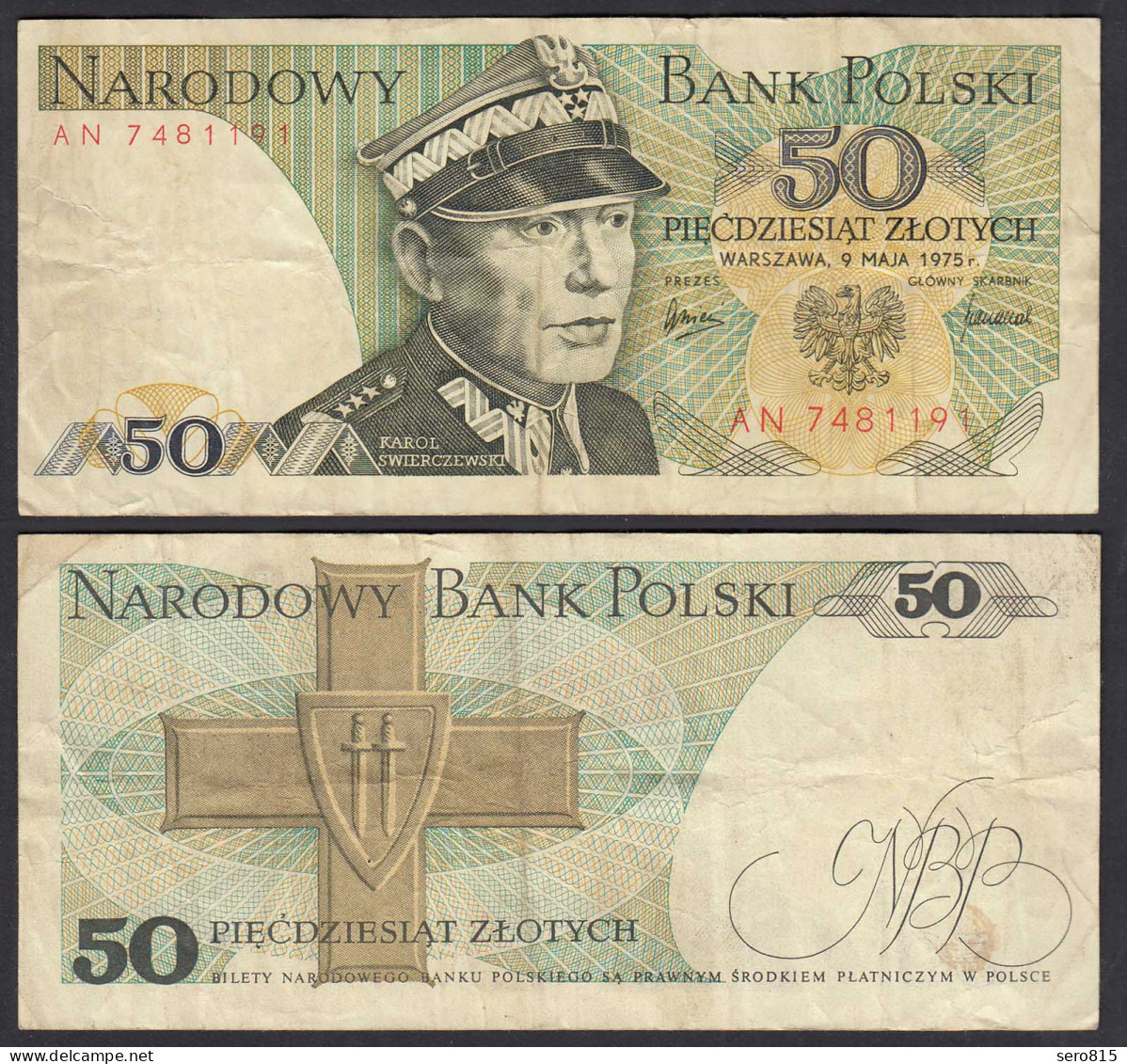 Polen - Poland 50 Zloty Banknote 1975 Pick 142a F (4)  (32360 - Poland