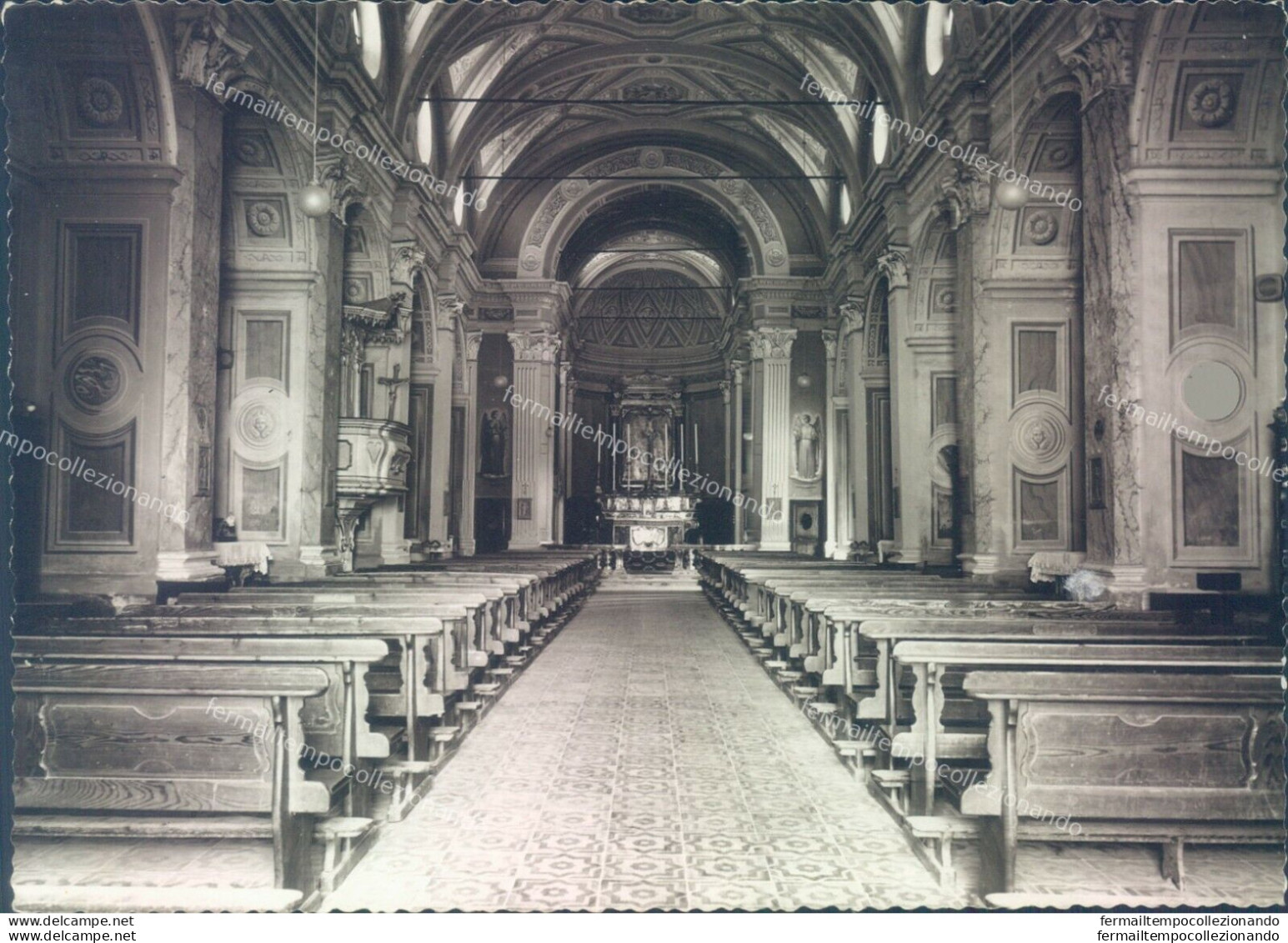 N634 Bozza Fotografica Stagno Lombardo Interno Chiesa Di S.nazzaro Prov Cremona - Cremona