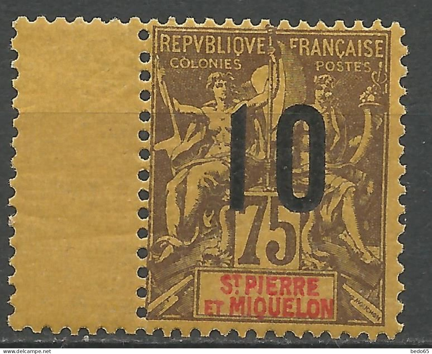 SAINT PIERRE ET MIQUELON N° 103 NEUF** SANS CHARNIERE / Hingeless / MNH - Unused Stamps