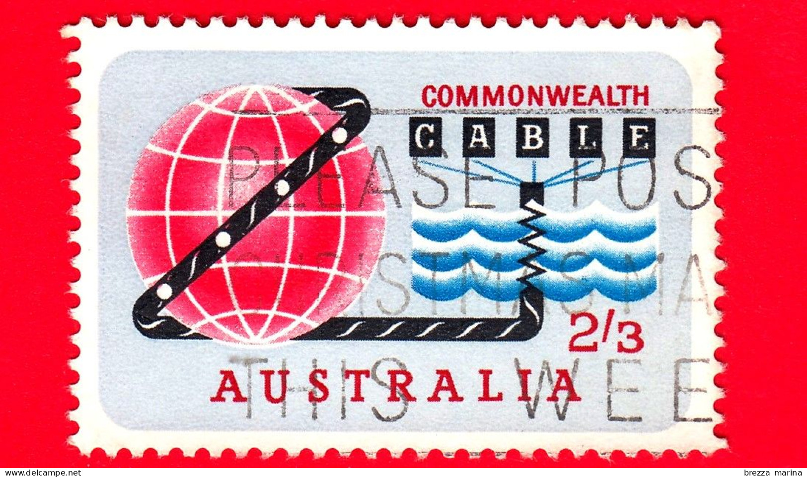 AUSTRALIA - Usato - 1963 - Comunicazioni - Apertura Del COMPAC - Cable - 2'3 - Gebraucht